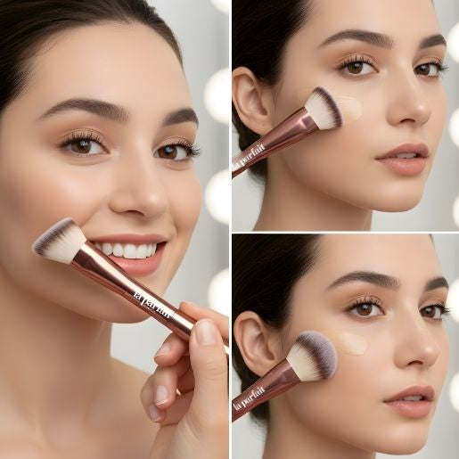 Double-Ended Kabuki Brush – La Parfait Cosmetics